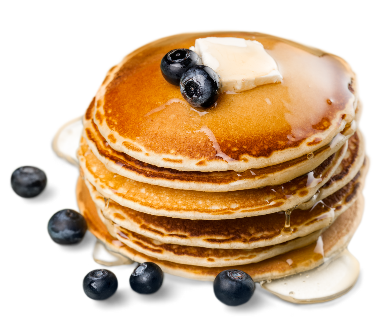 Stack of Pancakes with Berries